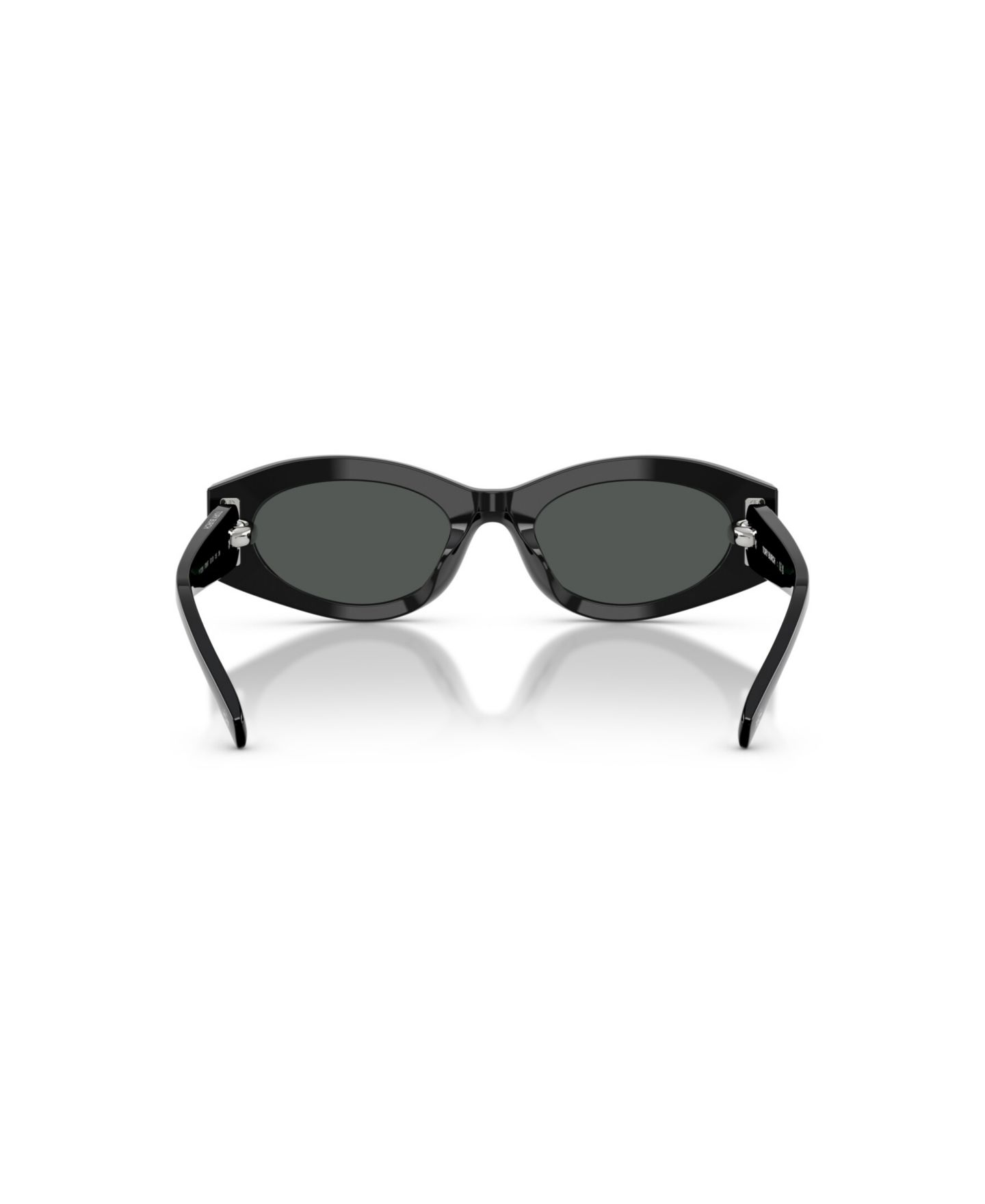 Женские солнцезащитные очки Tory Burch Oval Sunglasses, TY7222U, цвет: Чёрный — фото 5