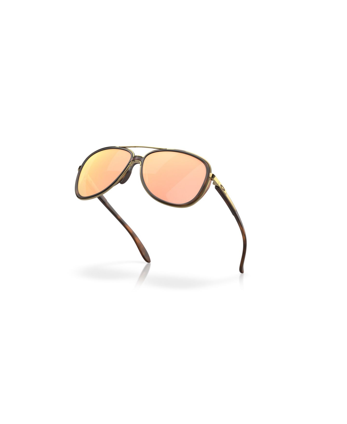 Женские солнцезащитные очки Oakley Polarized Sunglasses, Split Time OO4129, цвет: Коричневый черепаховый — фото 5