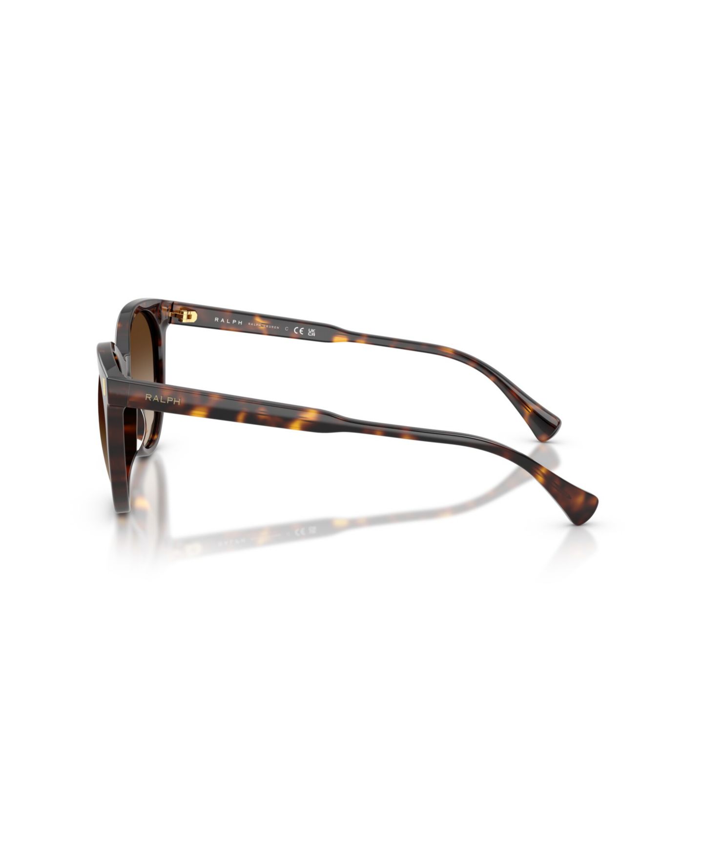 Женские солнцезащитные очки Ralph by Ralph Lauren Round Sunglasses, RA5331U, цвет: Блестящий чёрный — фото 9