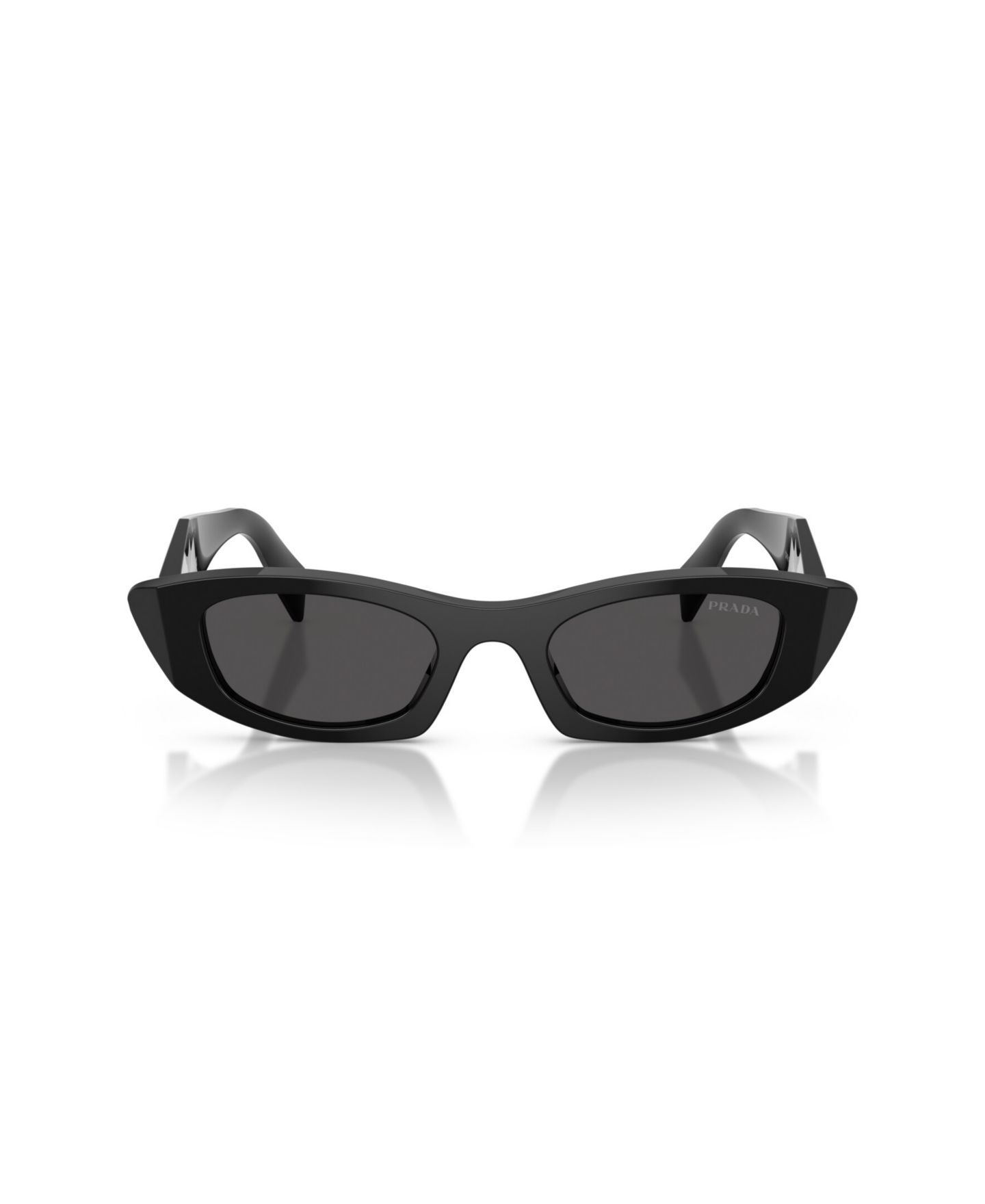Женские солнцезащитные очки Prada Oval Sunglasses, PR B16S, цвет: Чёрный — фото 7