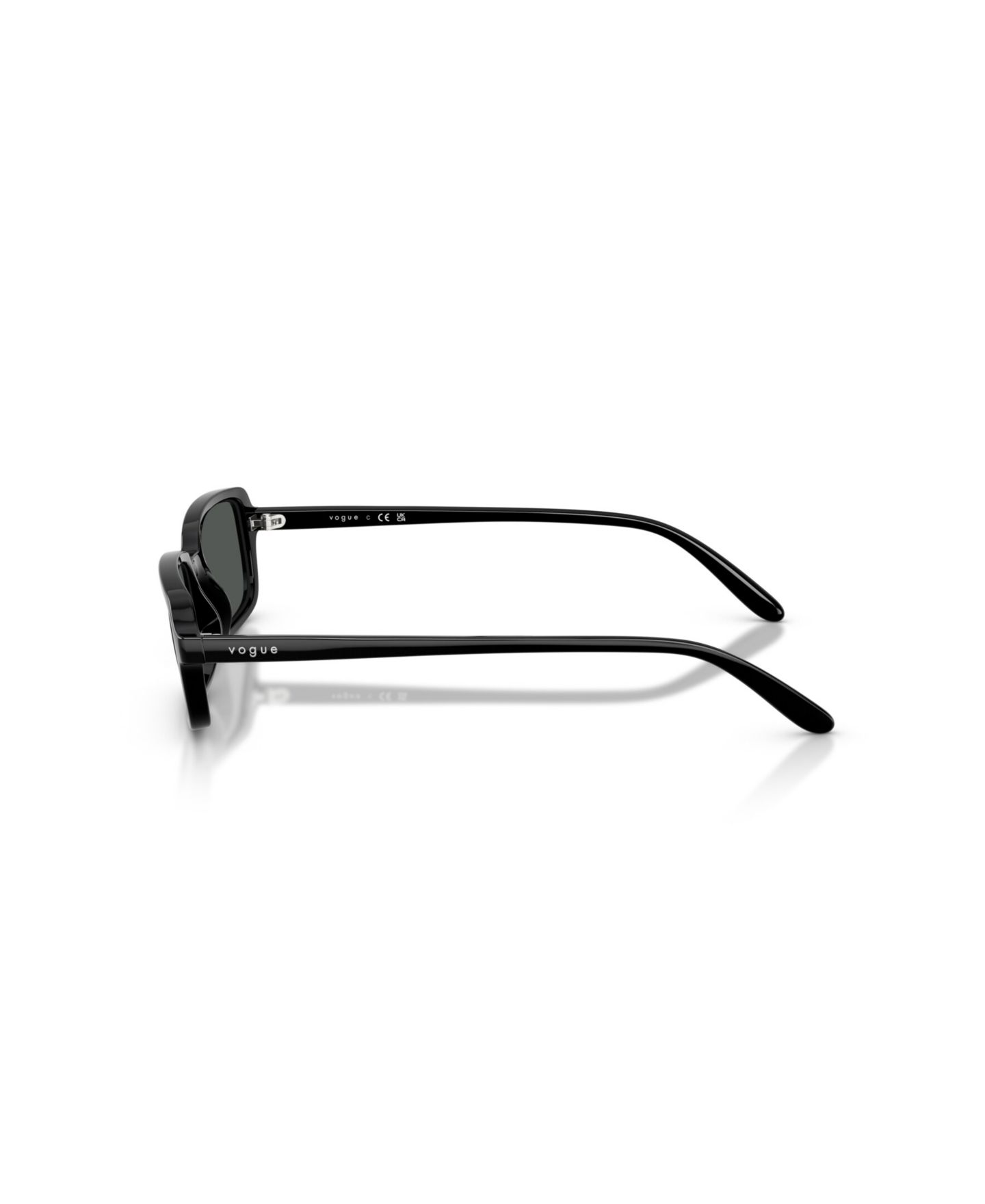 Женские солнцезащитные очки Vogue Eyewear Rectangle Sunglasses, VO5666S, цвет: Чёрный — фото 3