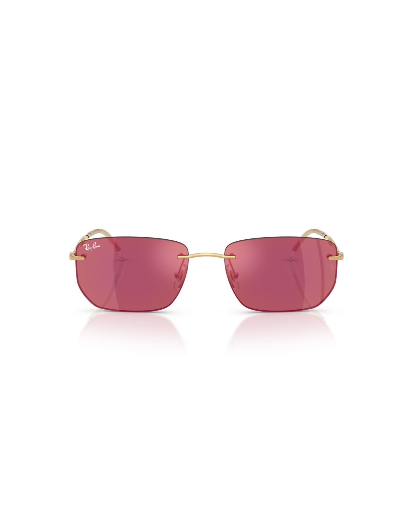 Солнцезащитные очки Ray-Ban Unisex Geometric Sunglasses, RB3768, цвет: Золотой — фото 5