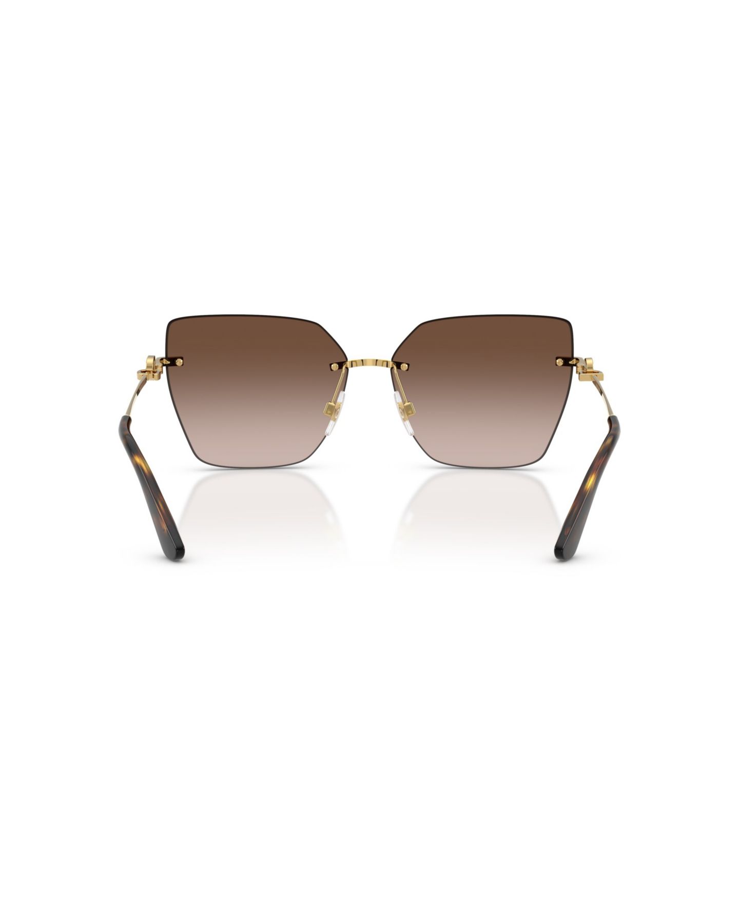 Женские солнцезащитные очки Dolce&Gabbana Dolce Gabbana Sunglasses, DG2321, цвет: Тёмный золотой — фото 4