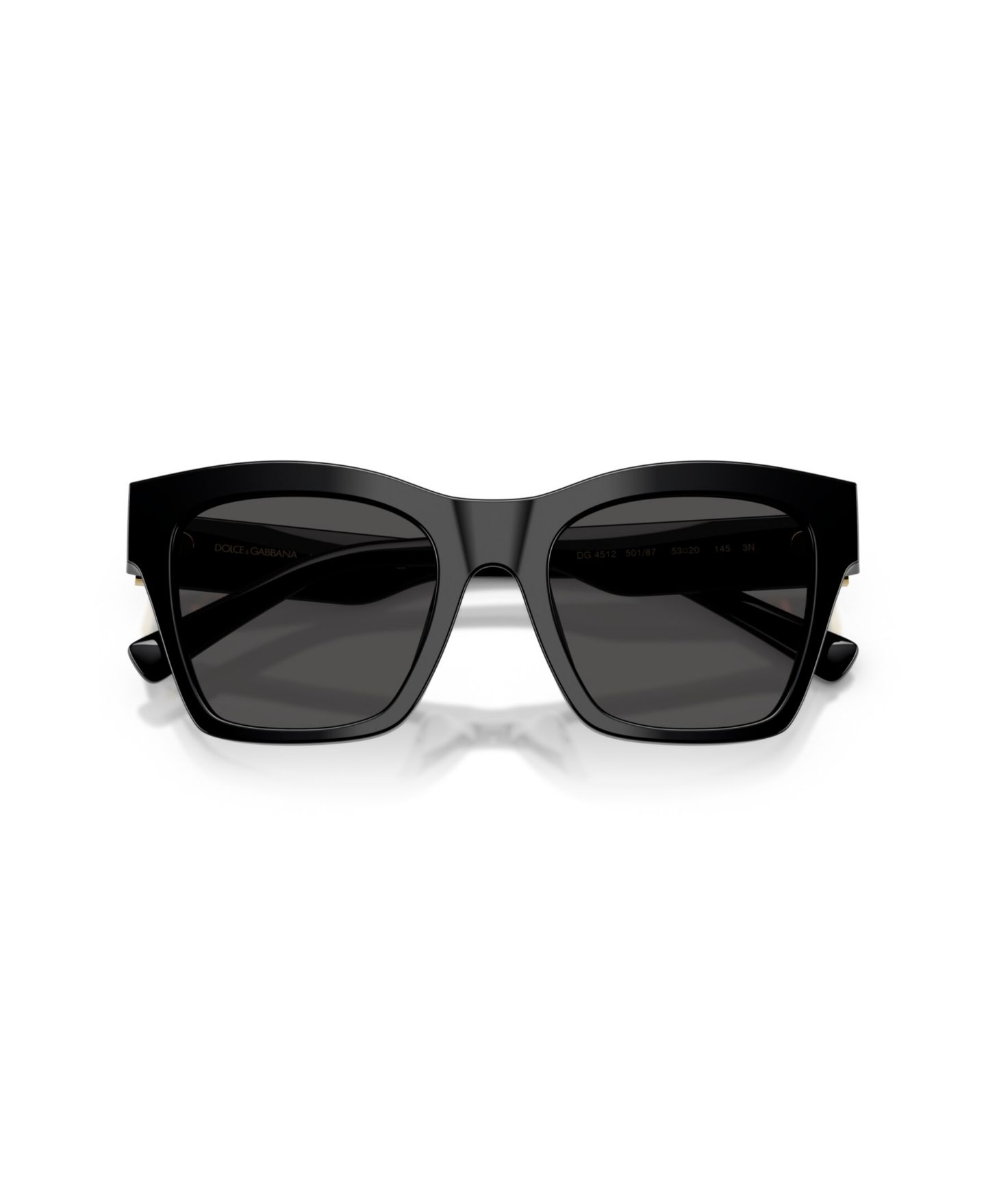 Женские солнцезащитные очки Dolce&Gabbana Square Sunglasses, DG4512, цвет: Чёрный, вариант 1 — фото 5