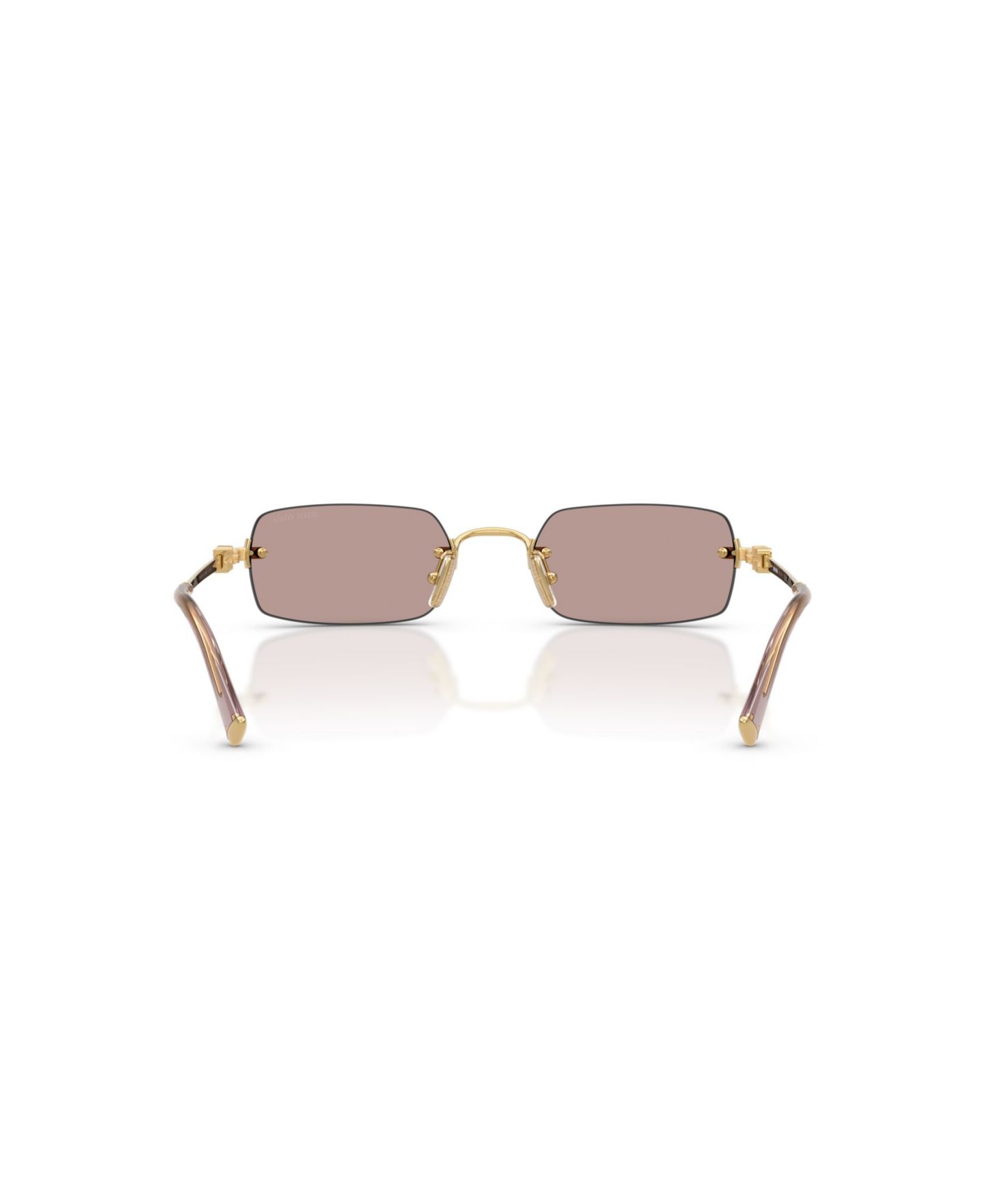 Женские солнцезащитные очки MIU MIU MIU Sunglasses, MU B50S, цвет: Золотой, вариант 1 — фото 5