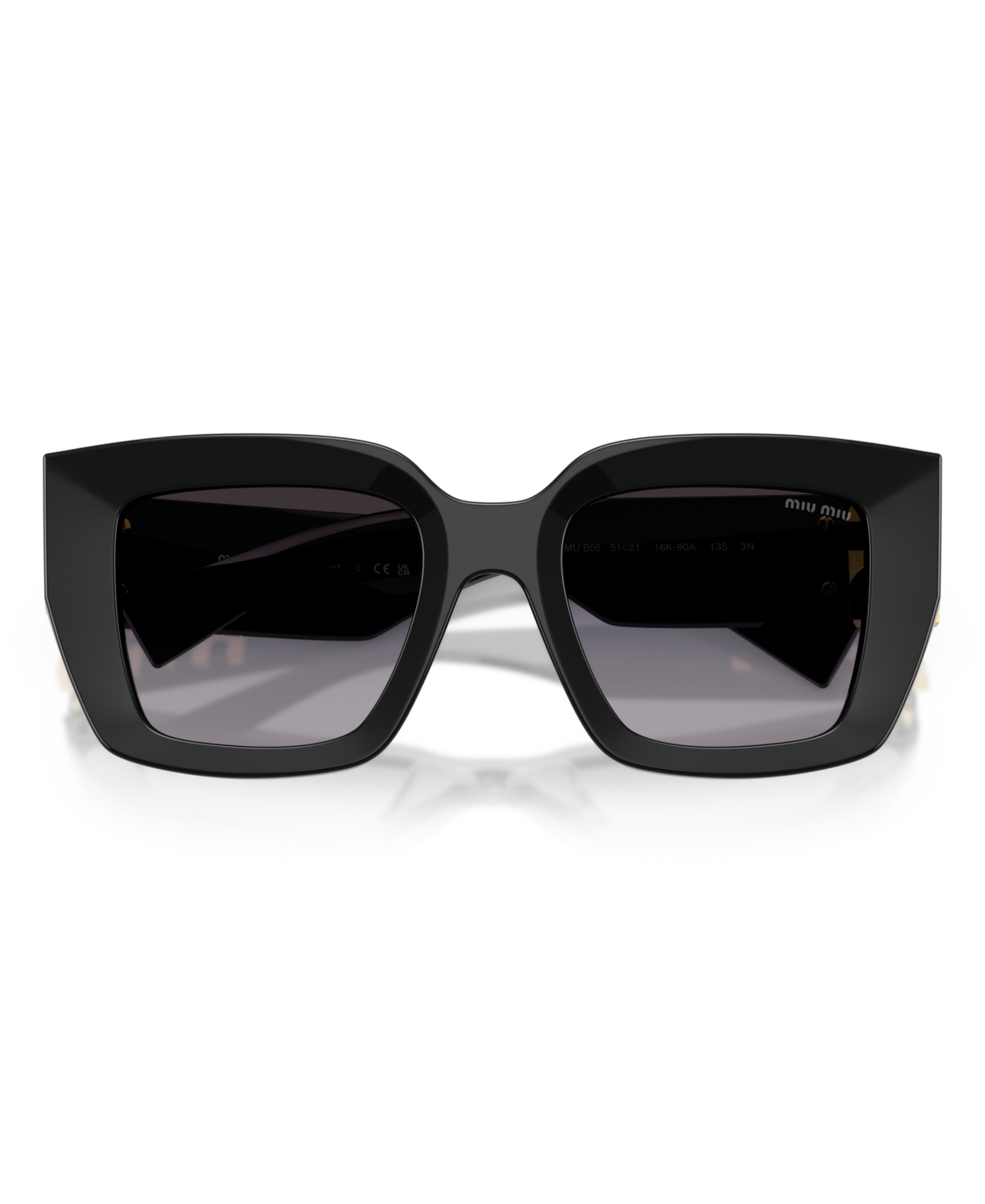 Miu Miu Woman Sunglasses Mu B05sf In Black