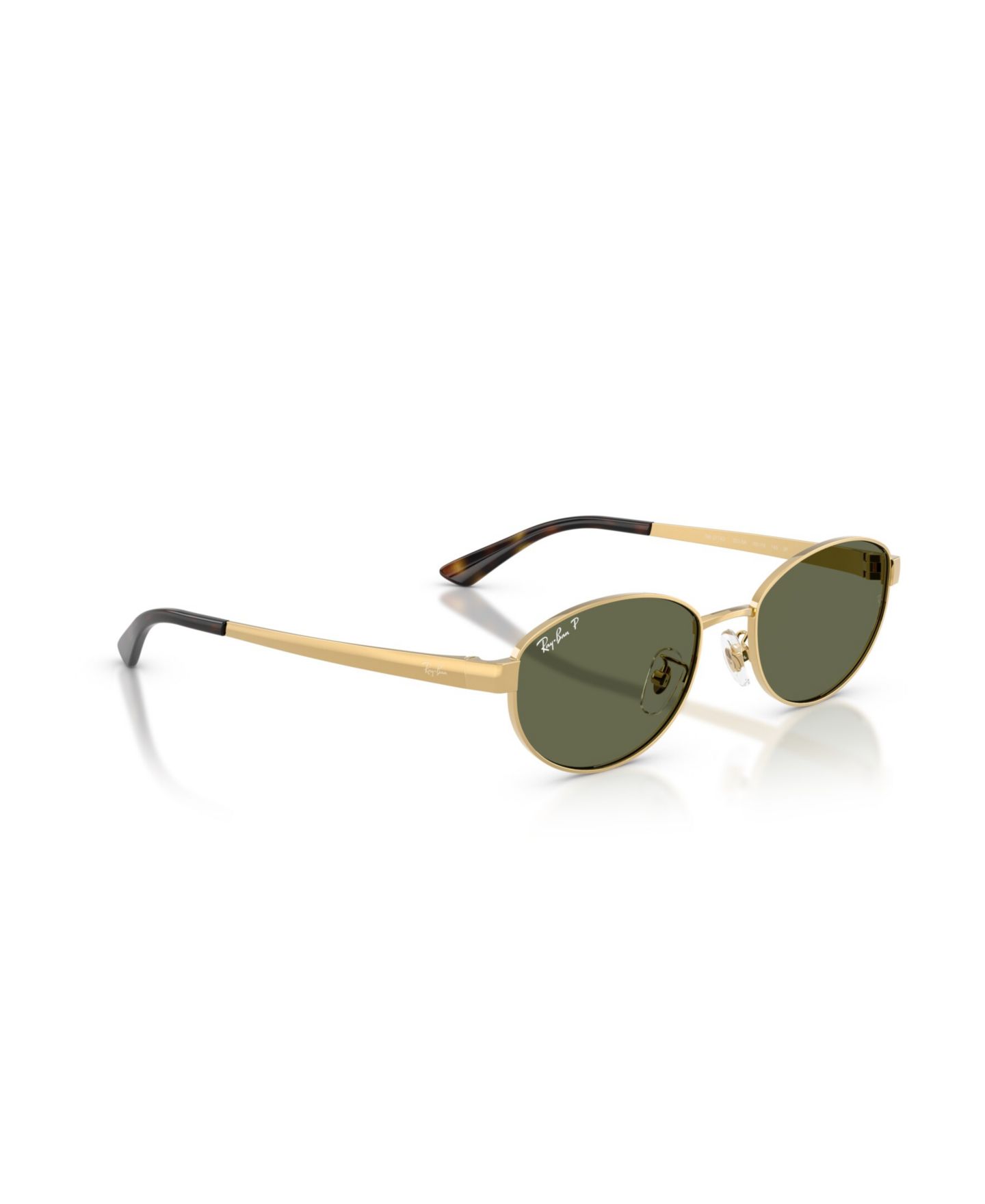 Солнцезащитные очки Ray-Ban Unisex Polarized Sunglasses, RB3774D, цвет: Золотой — фото 6