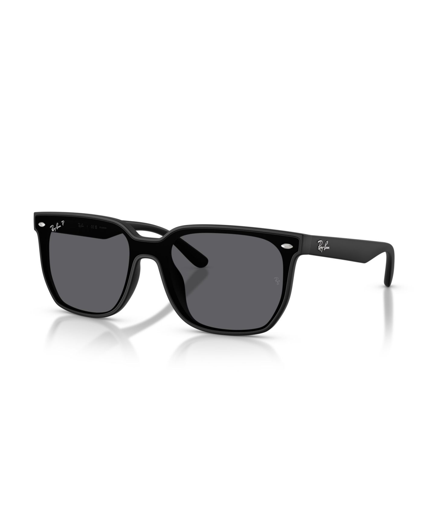 Солнцезащитные очки Ray-Ban Unisex Polarized Sunglasses, RB4466D, цвет: Матовый чёрный — фото 1