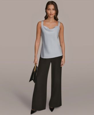 Women's Silk Cowl Neck Sleeveless Camisole Top