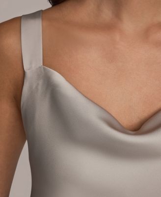 Women's Silk Cowl Neck Sleeveless Camisole Top
