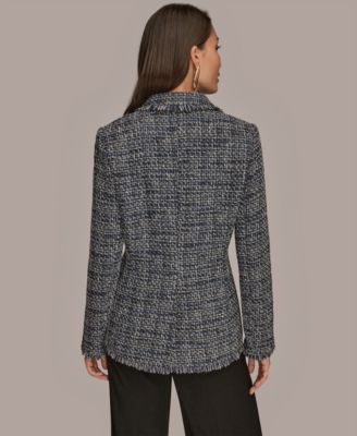 Women's Fringe Button Closure Jacket