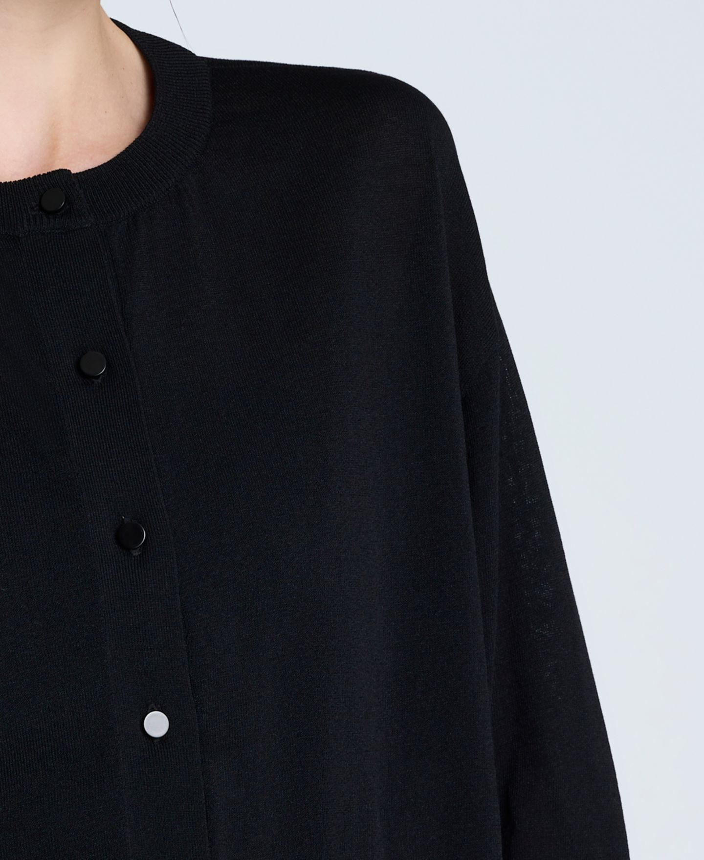Женский кардиган Kenneth Cole Long Sleeve Button-Front Cardigan, цвет: Чёрный — фото 3