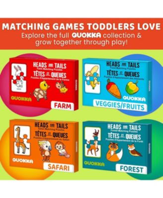 16 Pairs of Wood Animals - Memory Matching Games for 2-4 Ages