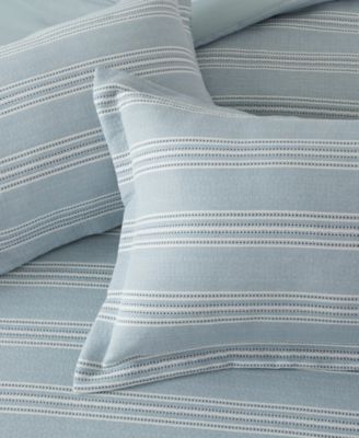 Home Clayton Stripes Textured 2-Pc. Duvet Cover Set, Twin