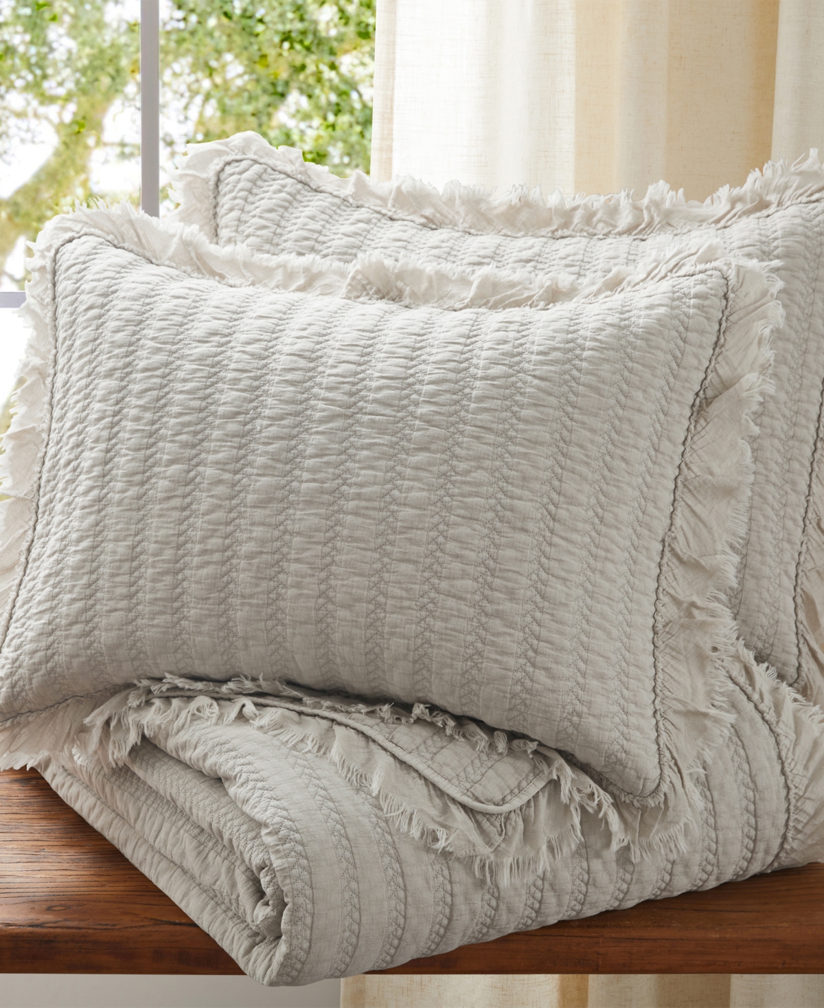 Levtex Wilhemina Stone Washed 3-Pc. Quilt Set, King/California King