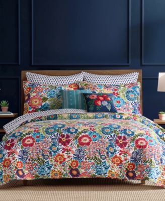 Levtex - Night Garden Reversible 3-Pc. Quilt Sets