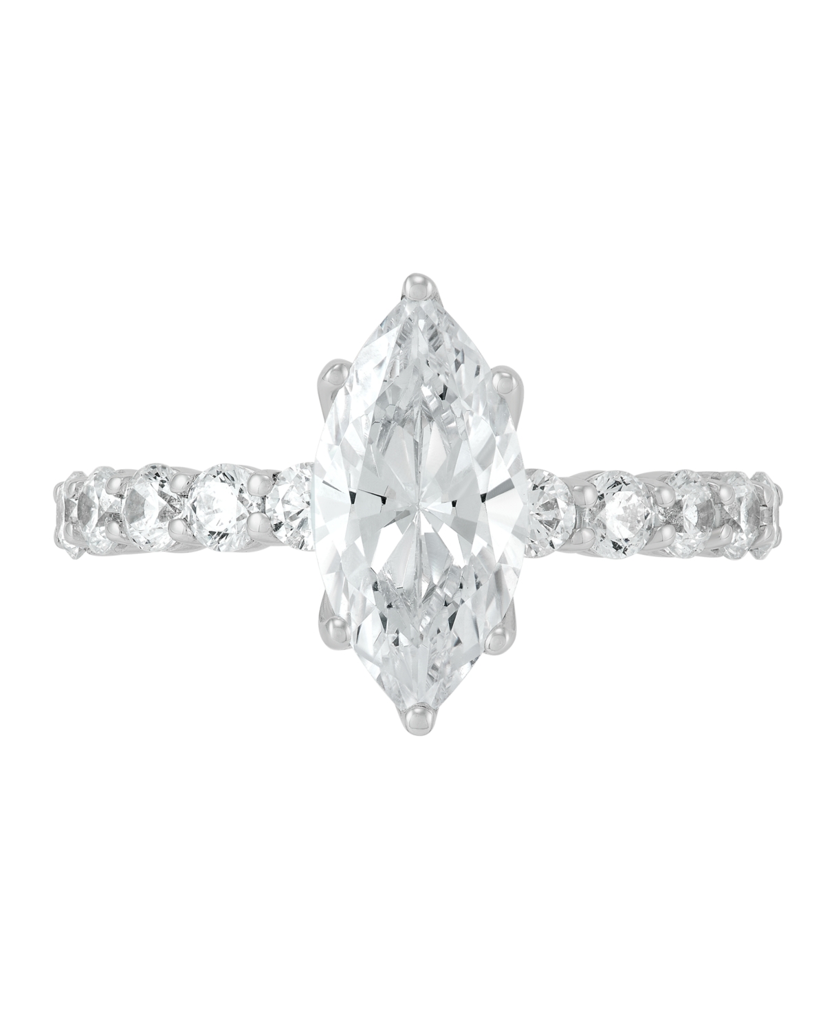 Grown With Love Certified Lab Grown Diamond Ring (2-3/4 Ct.t.w.) In 14k White Gold In Gold