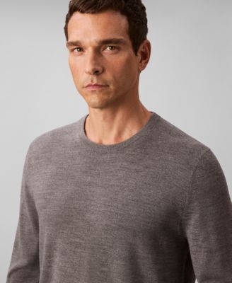 Men's Merino Wool Blend Crewneck Sweater