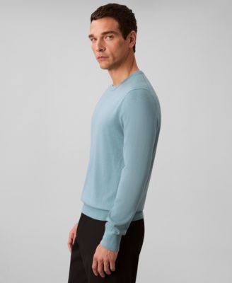 Men's Merino Wool Blend Crewneck Sweater
