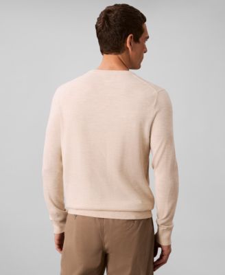 Men's Merino Wool Blend Crewneck Sweater