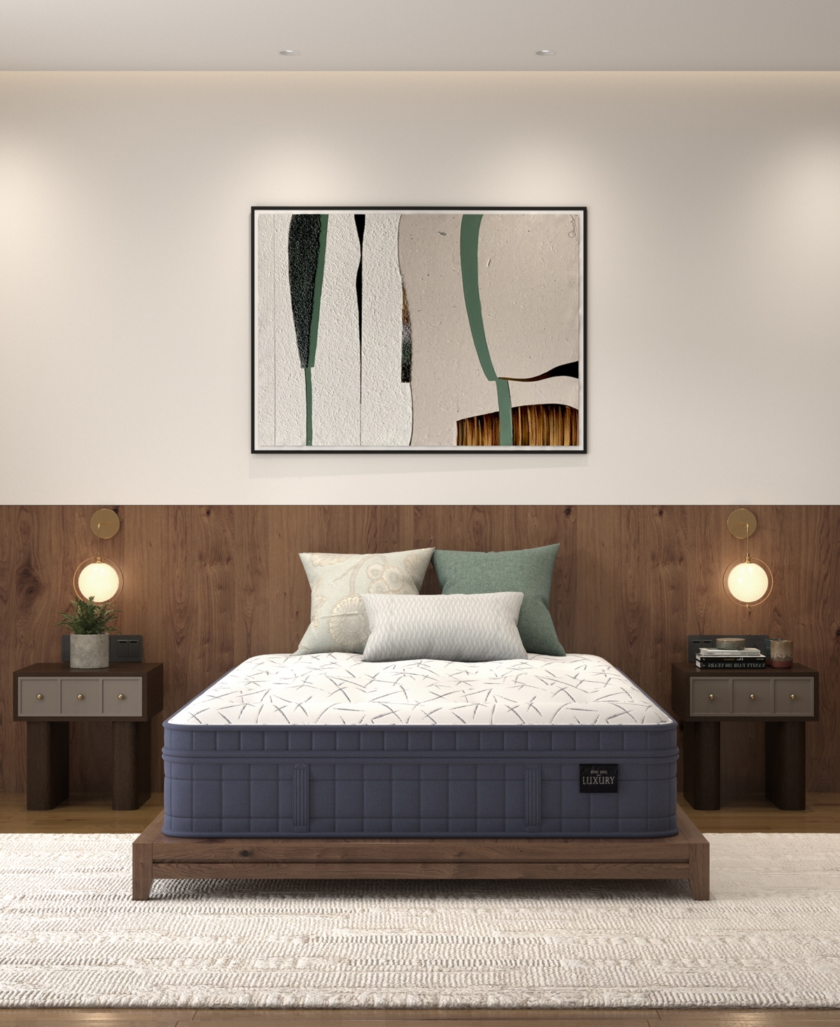 King Koil Luxury By  Somna 15" Plush Hand-tufted Euro Top Mattress, Twin, Created For Macy's In Gray