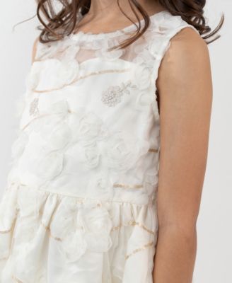 Girls' 2T-6X Bolero and Round Neck Dress, 2-Piece Set