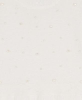 Girls' 7-16 Long-Sleeves Pleated Sweater Dress