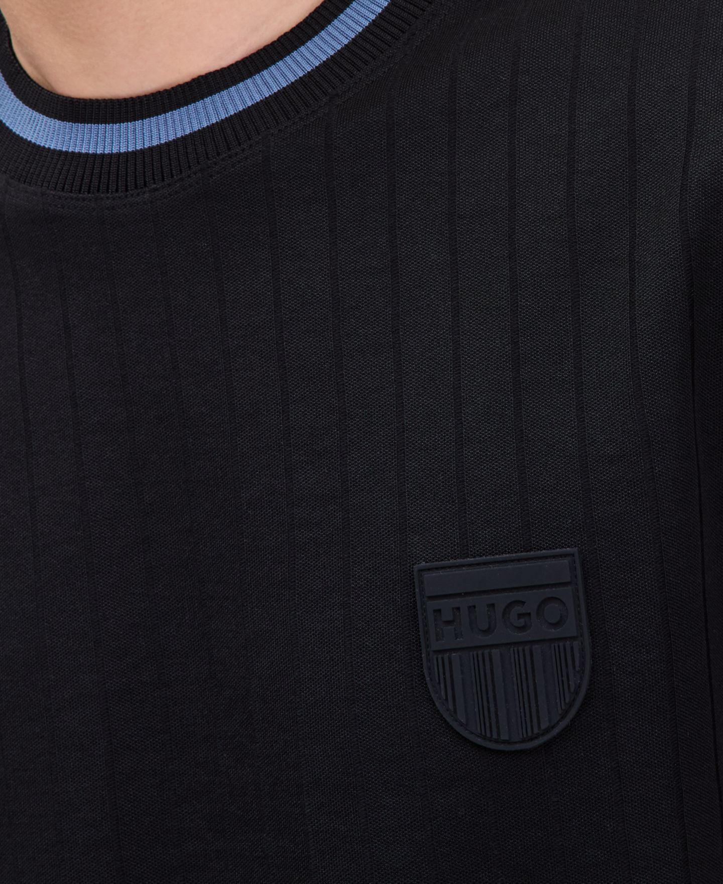 Мужская рубашка Hugo Boss Davros, цвет: Чёрный — фото 4