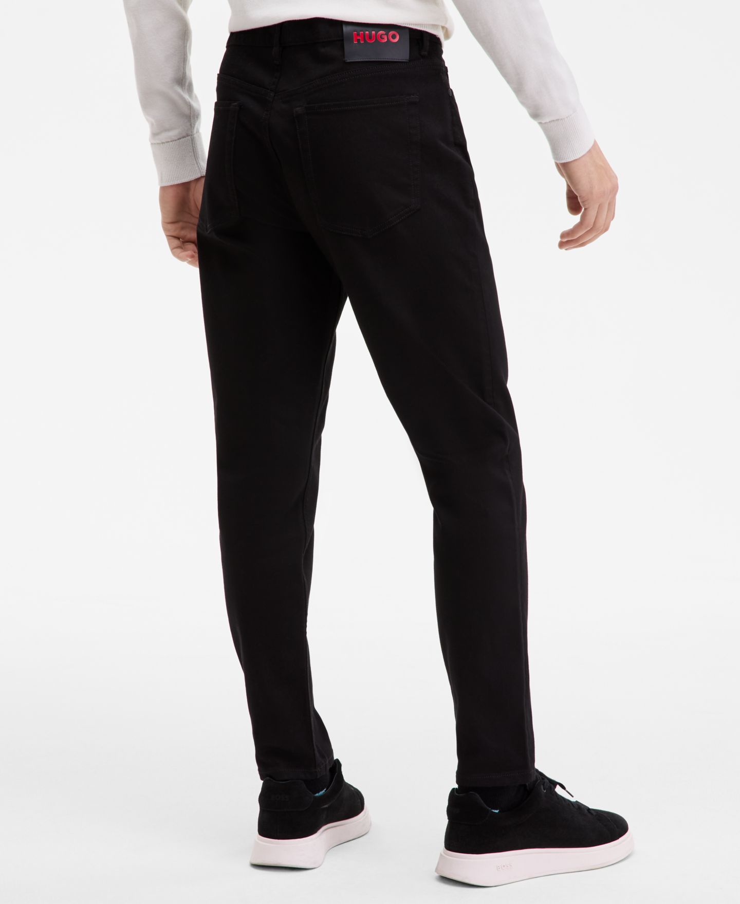 Мужские брюки Hugo Boss Hugo 634 Pants, цвет: Чёрный — фото 4