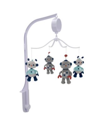 Robbie Robot Musical Baby Crib Mobile Soother Toy - Gray