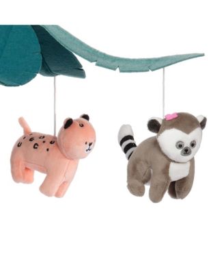 Enchanted Safari Animal Musical Baby Crib Mobile Jungle Soother Toy