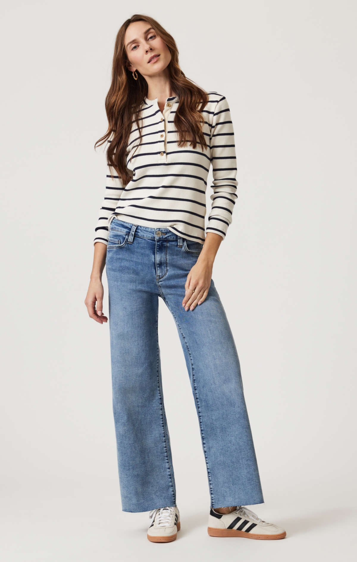 Mavi Jeans Women's Paloma Wide Leg Light Brushed Tribeca