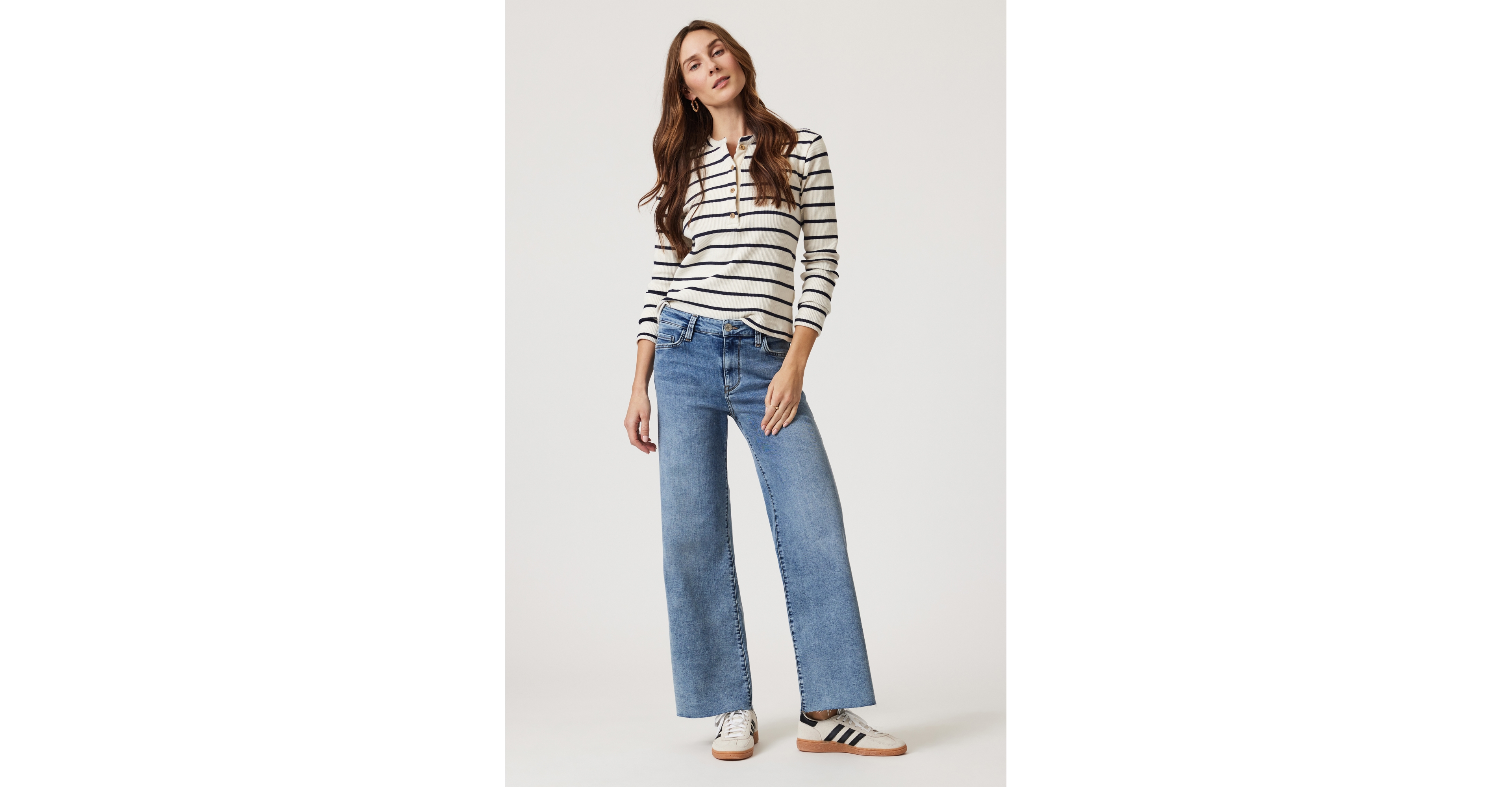 Mavi Jeans Women's Paloma Wide Leg Light Brushed Tribeca