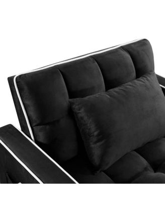 3-in-1 Sleeper Chair Bed – Convertible Recliner Sofa with USB-C Port, Phone Mount & Cup Holder for Small Spaces