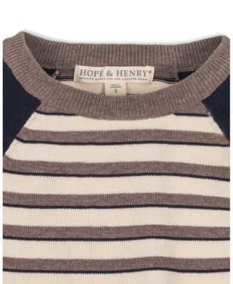 Little and Big Boys' Organic Long Sleeve Raglan Sweater