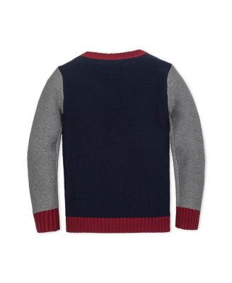 Baby Boys' Organic Long Sleeve Crewneck Pullover Sweater