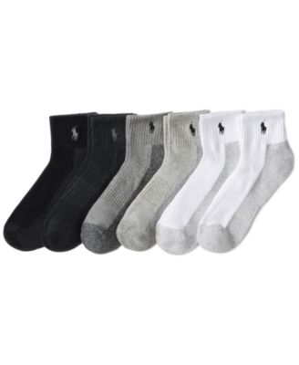 Polo Ralph Lauren - Men's 6-Pack Contrast Sole Sock Set