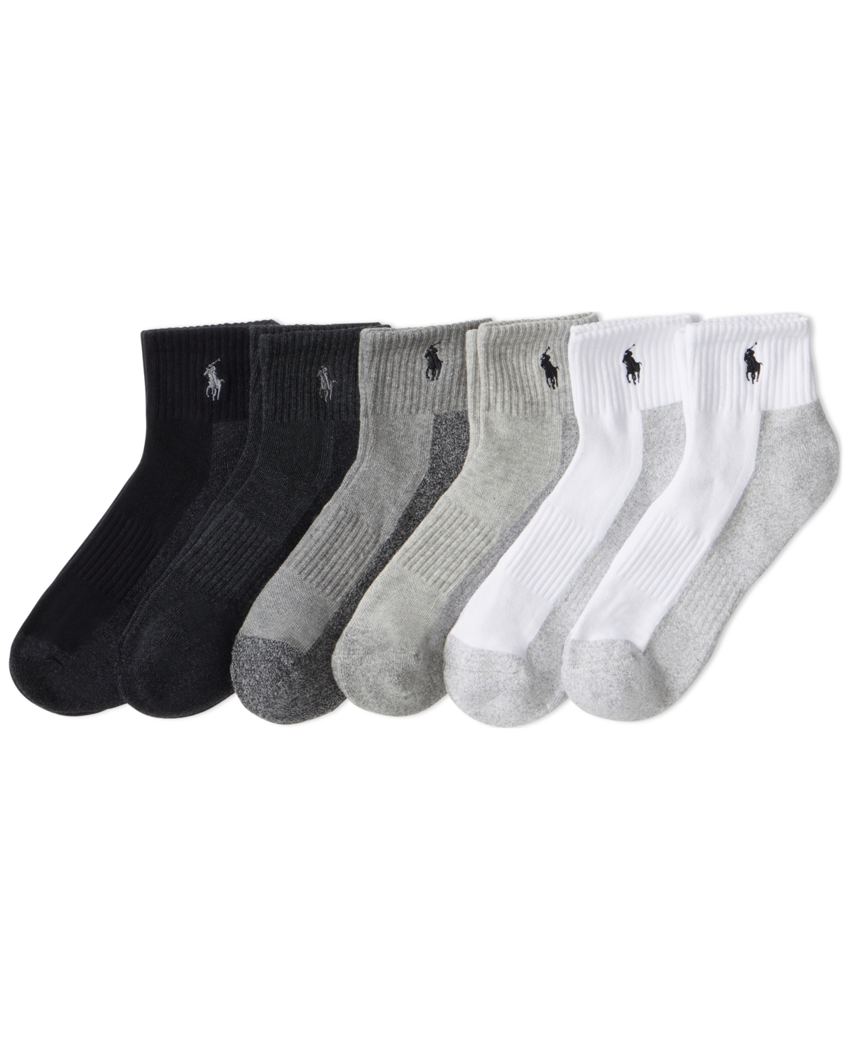 Polo Ralph Lauren Men's 6-pack Contrast Sole Sock Set In Multi