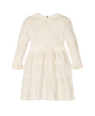 Big Girls Organic Long Sleeve Ruffle Cuff Sweater Dress