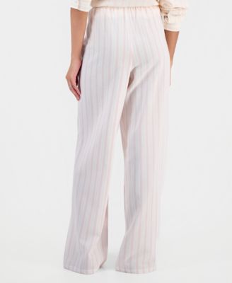 Juniors' Wide-Leg Linen-Blend Pants