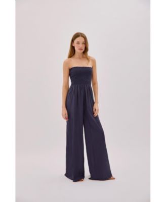 Women's Mare Cotton Shirred Jumpsuit