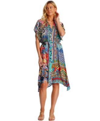 Women's Midi Summer Belted Short Sleeve Dress