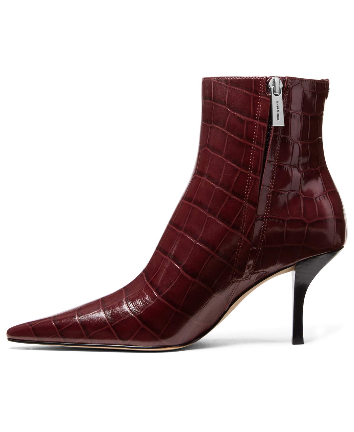 Michael Kors Michael  Women's Selina Pointed Toe Booties In Burgundy