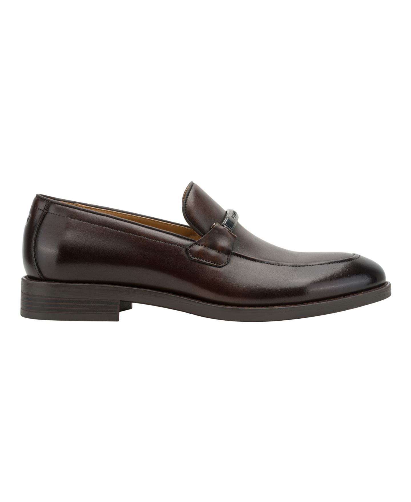 Мужские туфли Tommy Hilfiger Caydin Leather Dress Loafers, цвет: Коричневый кожаный — фото 2