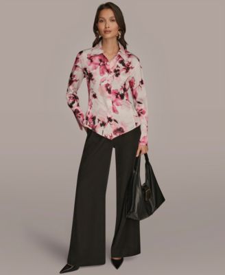 Women's Floral Print Long Sleeve Top