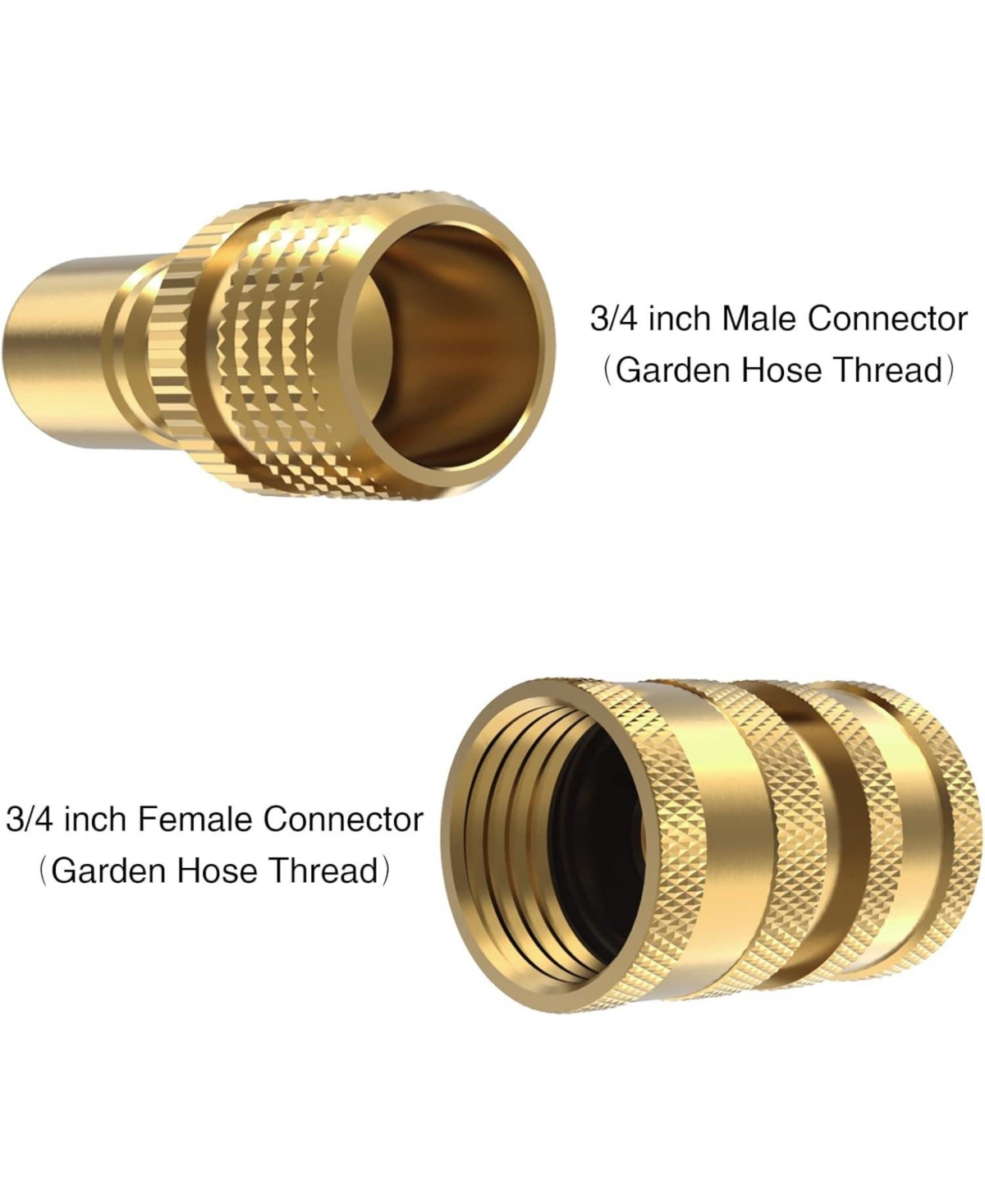 Twinkle Star Heavy Duty Garden Hose Quick Connect Fittings 2-Pack