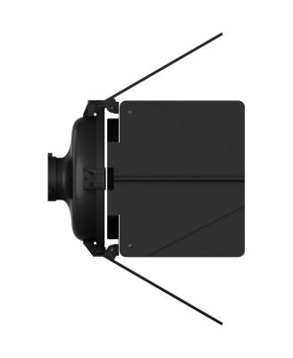 F10 10" Glass Fresnel Lens Modifier, Bowens Mount, Bundle with 10" Barndoors