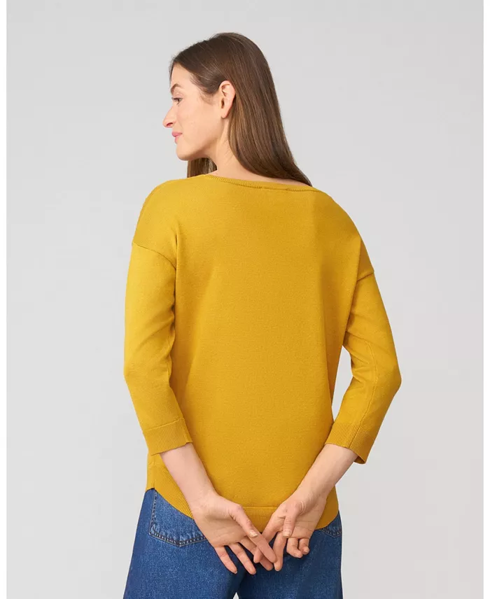 Women's Fall Drop Shoulder Tunic Sweater - thumbnail 4