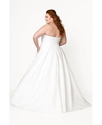Women's Halter Satin Wedding Dress
