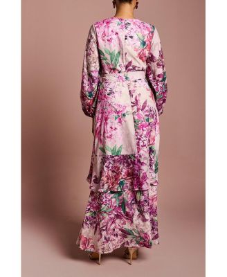 Women's Chiffon Midaxi Dress With Belt